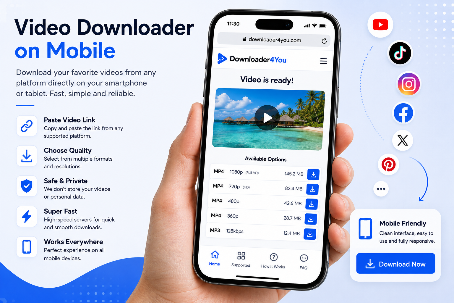 Video Downloader on mobile